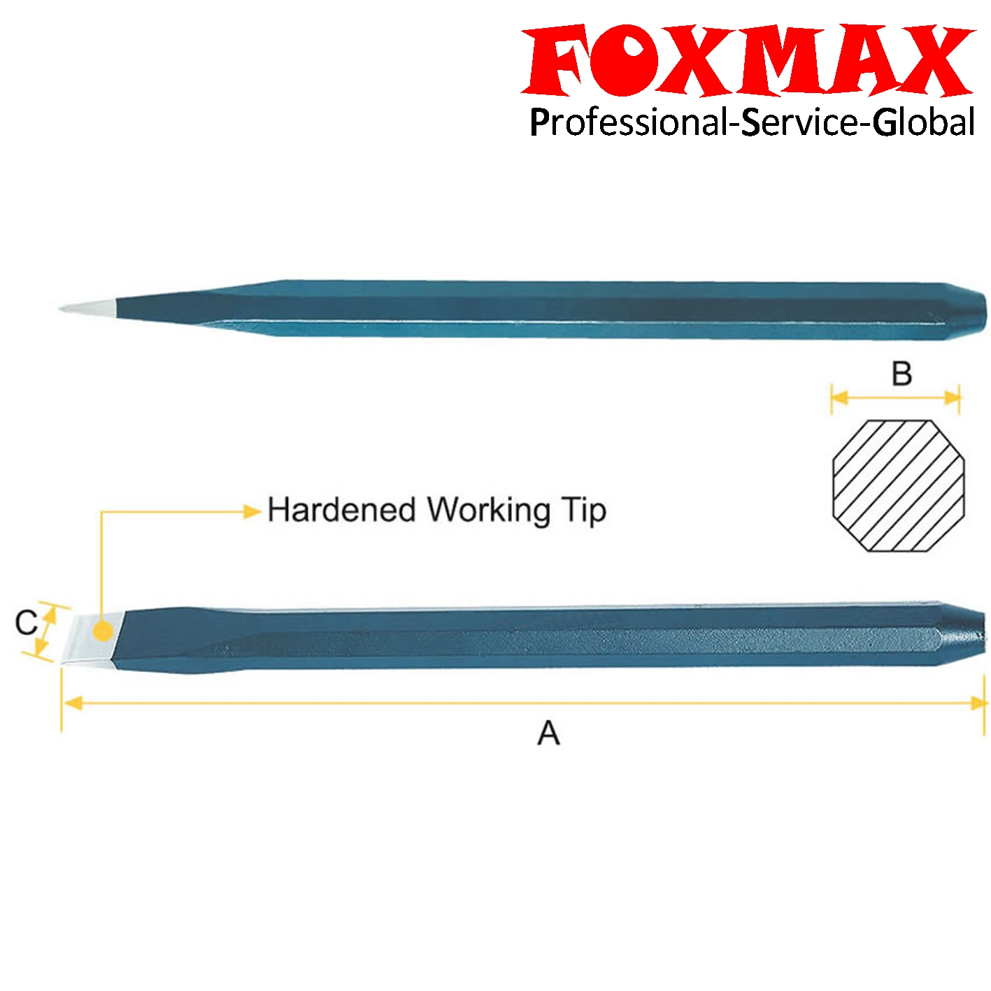 High Quality Pin Punch Cold Chisel (Fxc-08)