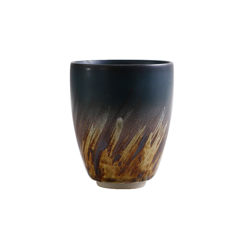 Wholesale/Supplier Vintage Tokoname Ware Washi Paper Classic Designs Hand-Etched Porcelain Coffee Mug