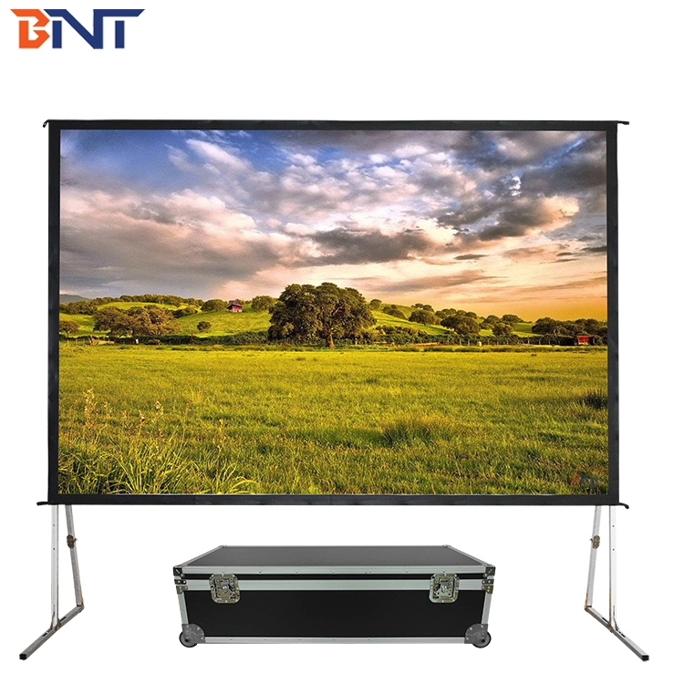 Bnt Larger Room Front Rear Stand Projector Screen 4: 3 84 Inch Fast Fold Screen