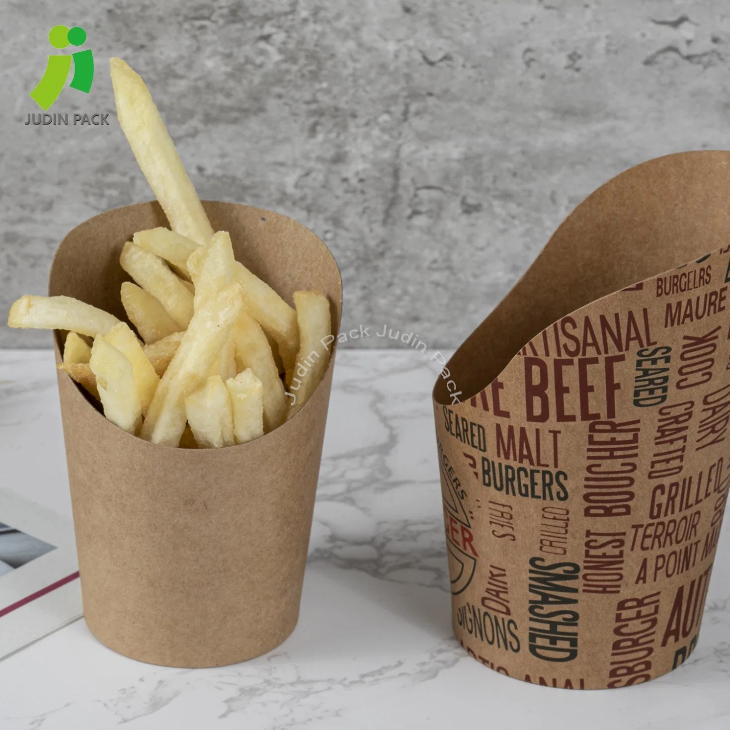 Factory Supplies Kraft Paper Tubs for Kfc