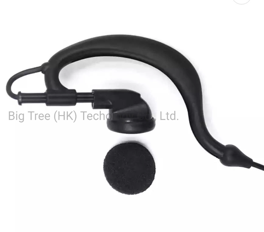 G Hook Earphone with Ptt for Walkie Talkie Earbud