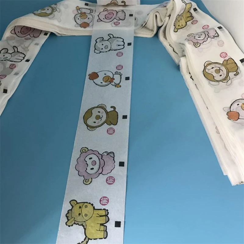 Papier d'indication frontal personnalisé pour la préparation de pantalons de couches pour bébés Matériaux