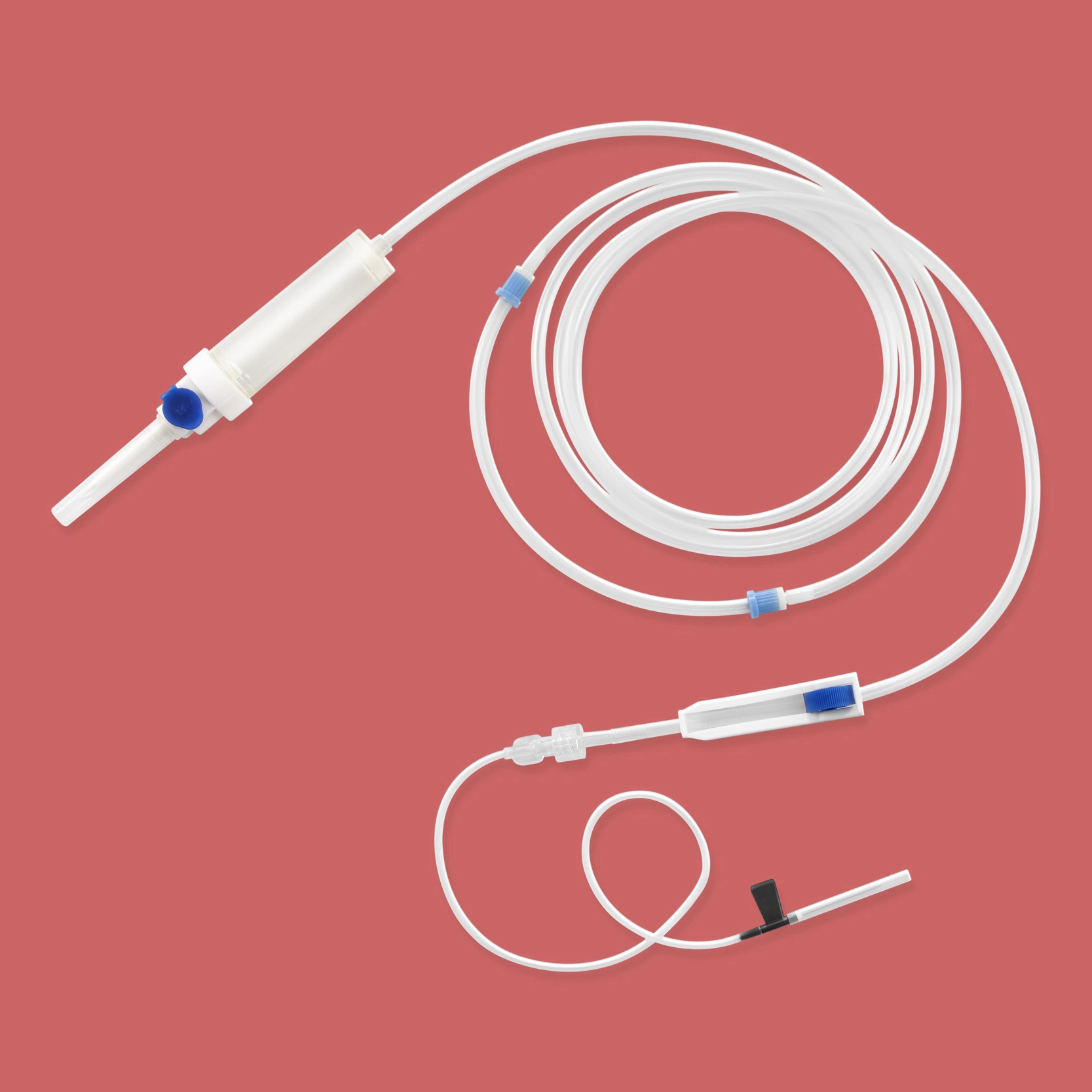 Hawkmed High quality/High cost performance Customization Disposable Precision Filter sistema de infusión con Aguja