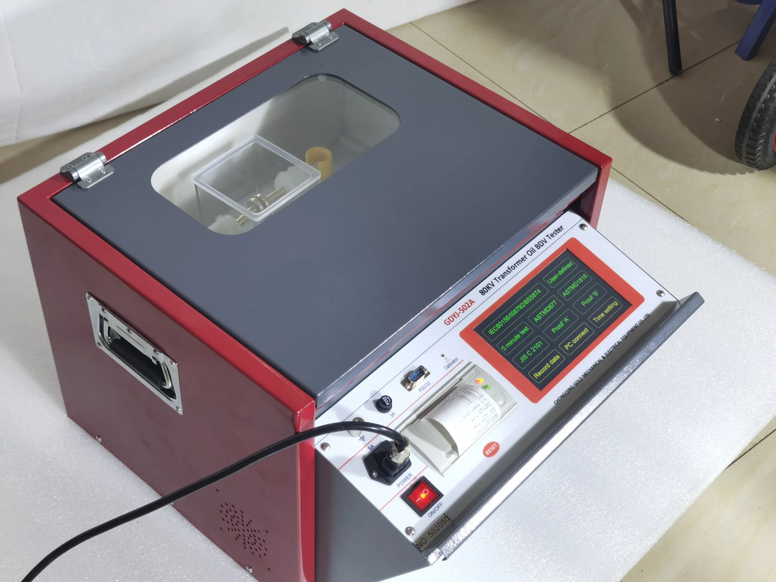 Transformer Oil Test Equipment Oil Breakdown Voltage Dielectric Strength Tester