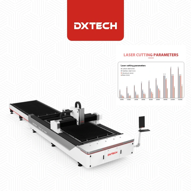 Acero inoxidable Acero al carbono Acero de alta potencia 2000W Tabla de interruptor de alta velocidad Máquina de corte de metal láser de fibra CNC máquina de corte láser