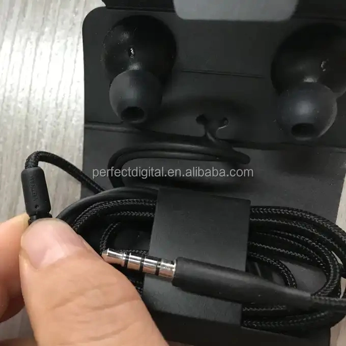 00:0100: 19view более крупный ImageAdd to CompastareOriginal Stereo Earphone Проводные наушники наушники Ig955 микрофон 3.5 мм гарнитура для Samsung S10 S9 A71 Handsf