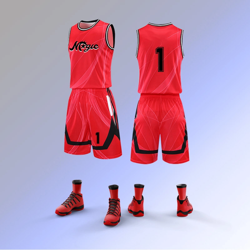 Basketball PRO Club Custom Sublimation Men Basketball Jersey Set Plus Size Basketball Sportswear Uniform