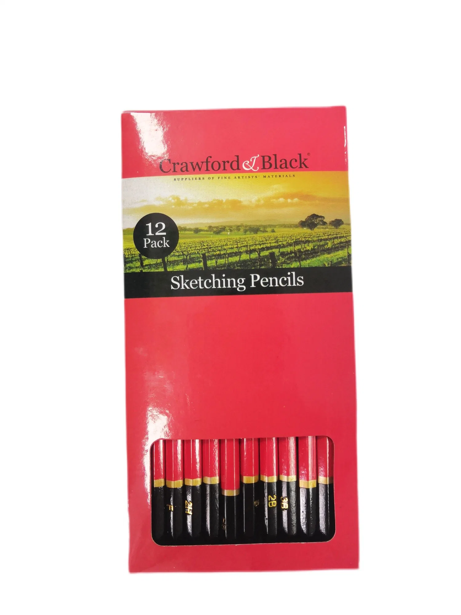 Sketch Pencils Office School Stationery Art Supplies Set of 12 PCS Artist Hb, 2b Pencil.