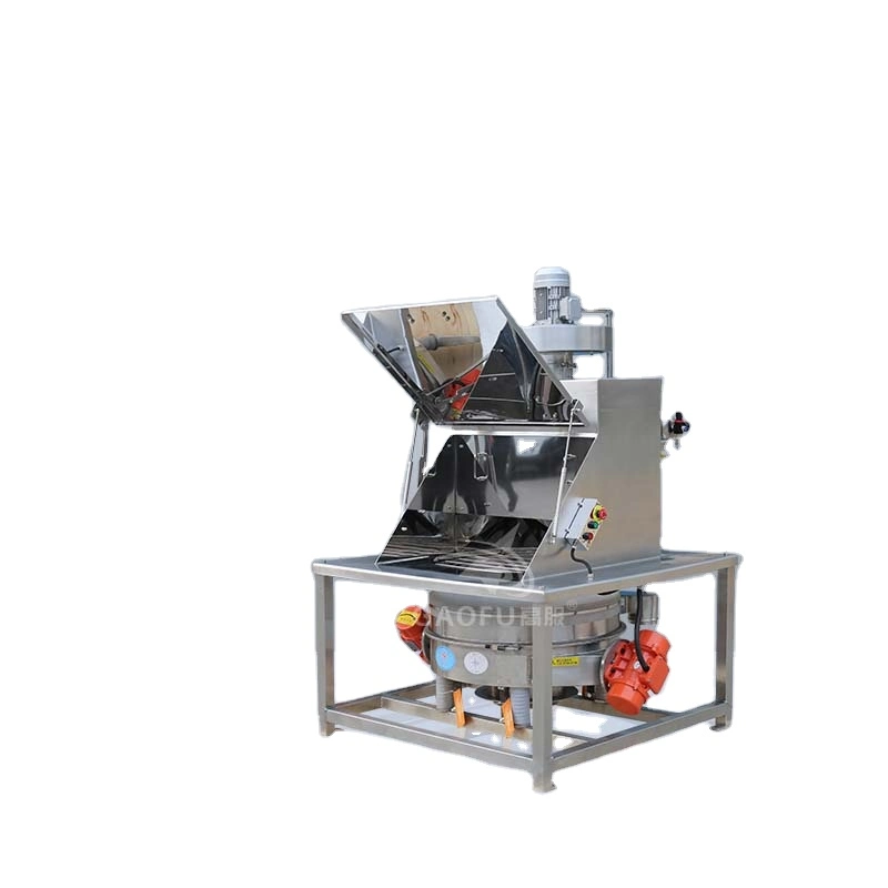 Bulk Material Feeding Machine Mirror Polishing Stainless Stee Bag Dump Dust-Free Feeding Station