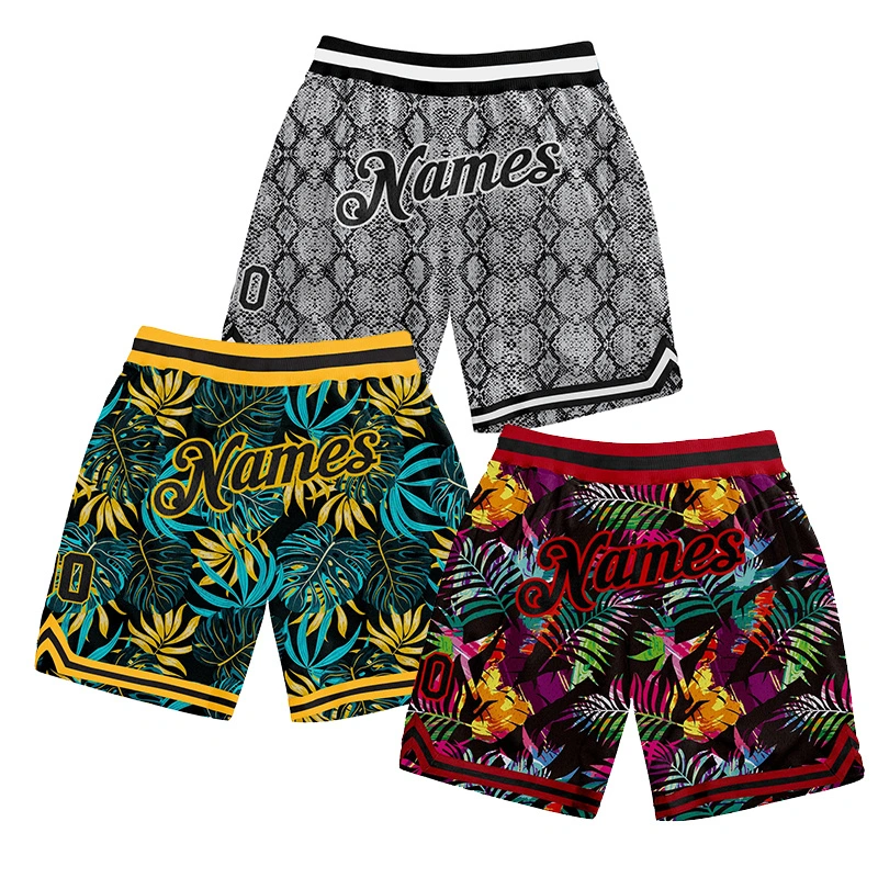 Shorts de basketball en polyester personnalisés pour la course estivale respirante et la remise en forme.