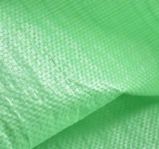 25kg 50kg Plain Green Polypropylene Woven Bag