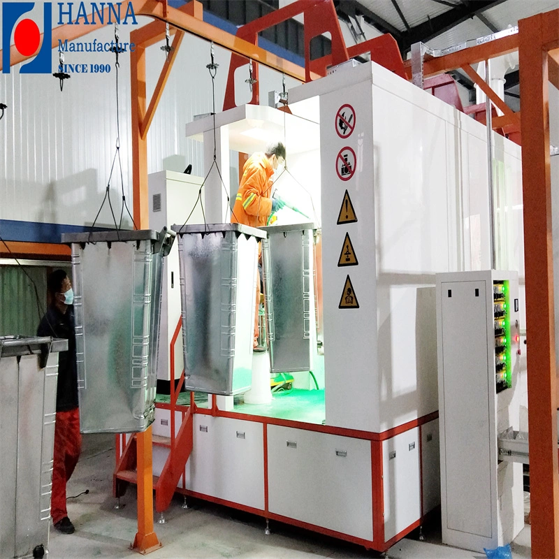 Full Automatic Powder Coating Plant for Heavy Products Power and Free Conveyor