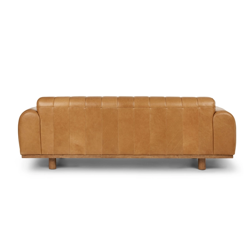 Sofá de cama Sala de estar móveis em couro