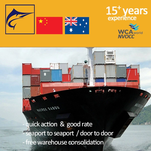 Discount Price with Sea Freight to Australia Shipping Logistics Services From China to Au/UK/USA, Alibaba Amazon Wholesal Cargo DDU DDP Door to Door