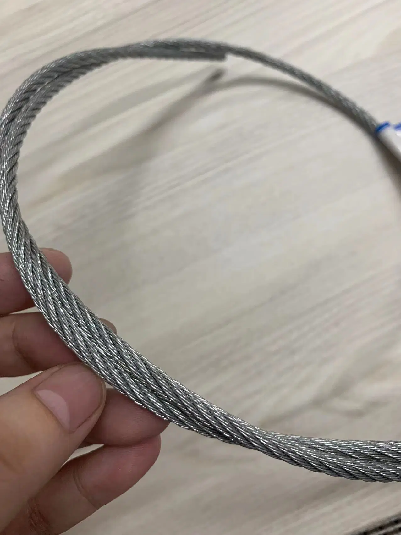 6X7 Steel Wire Rope 1X19 Core PP Core Iwrc Core Fiber Core 4.8mm 6X7 Wire Rope