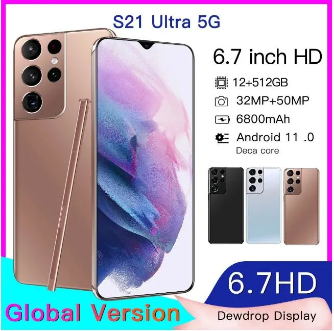 Wholesale/Supplier Global Version S21 Ultra 4G/5g Mobile Phone Android 16+512GB