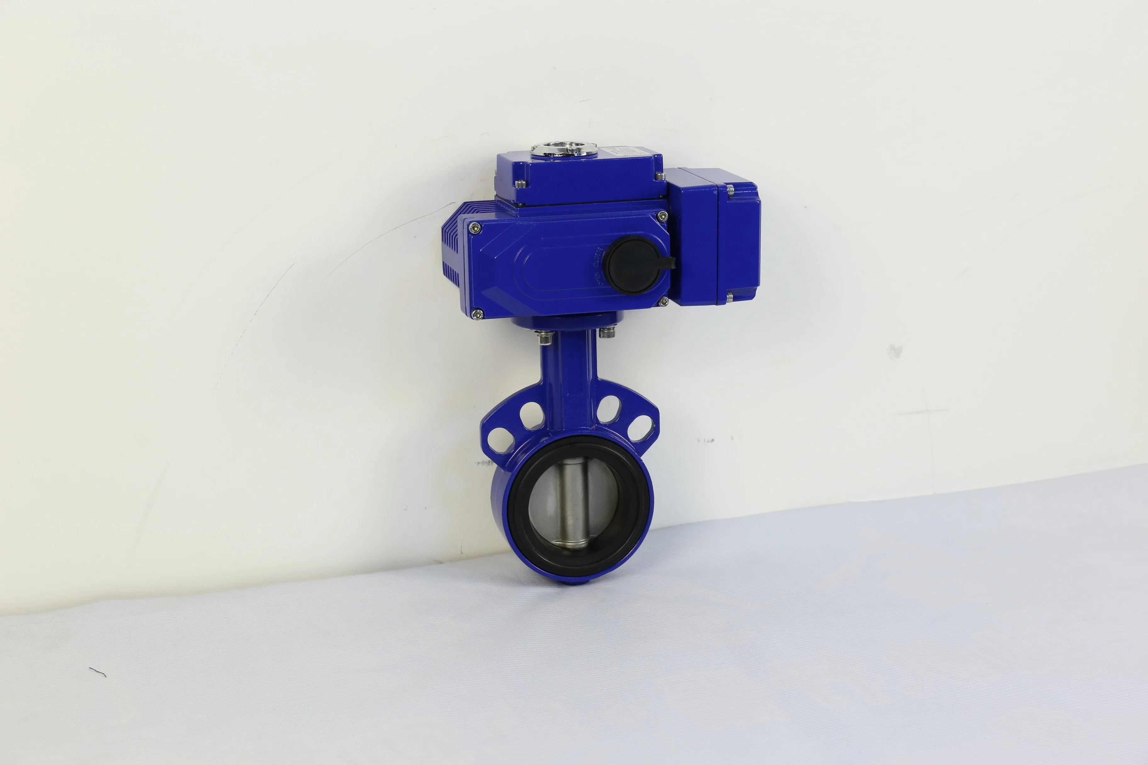 Waterproof 2 Inch DN50 3 Inch DN80 Cast Iron Wafer Type Motor Control Actuator Electric Butterfly Valve