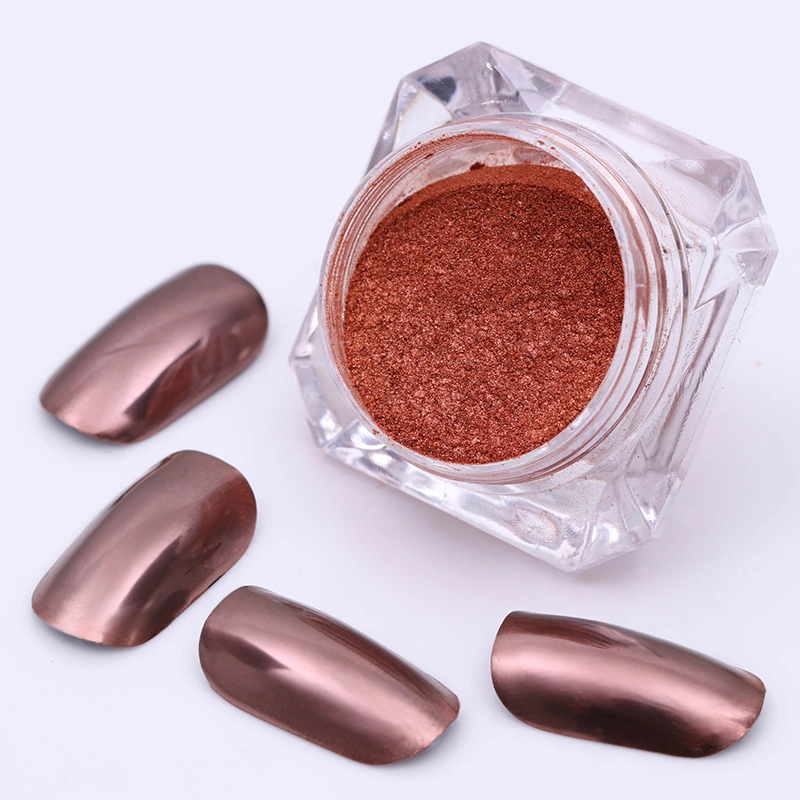 Rose Gold Mirror Nail Art Chrome Mirror Effect Powder Pigments