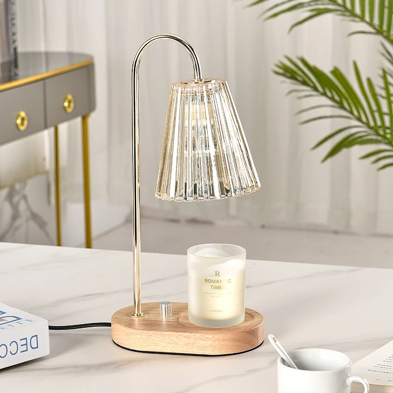 La decoración del hogar Hotel Electric velas aromáticas Warmer regulable Lámpara de mesa Ajustable de fusión de cera de lámparas para tarros