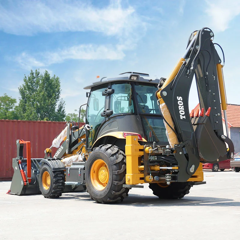 8 Ton Backhoe Loader for Sale with 0.3-1.0m3 Bucket