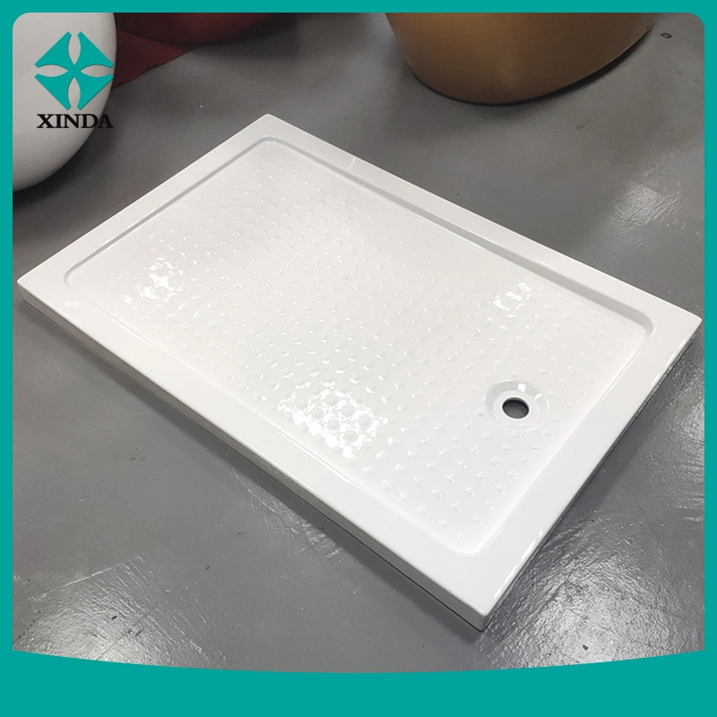 High Seat Deep Acrylic Shower Tray Basin with ABS Panel for Export