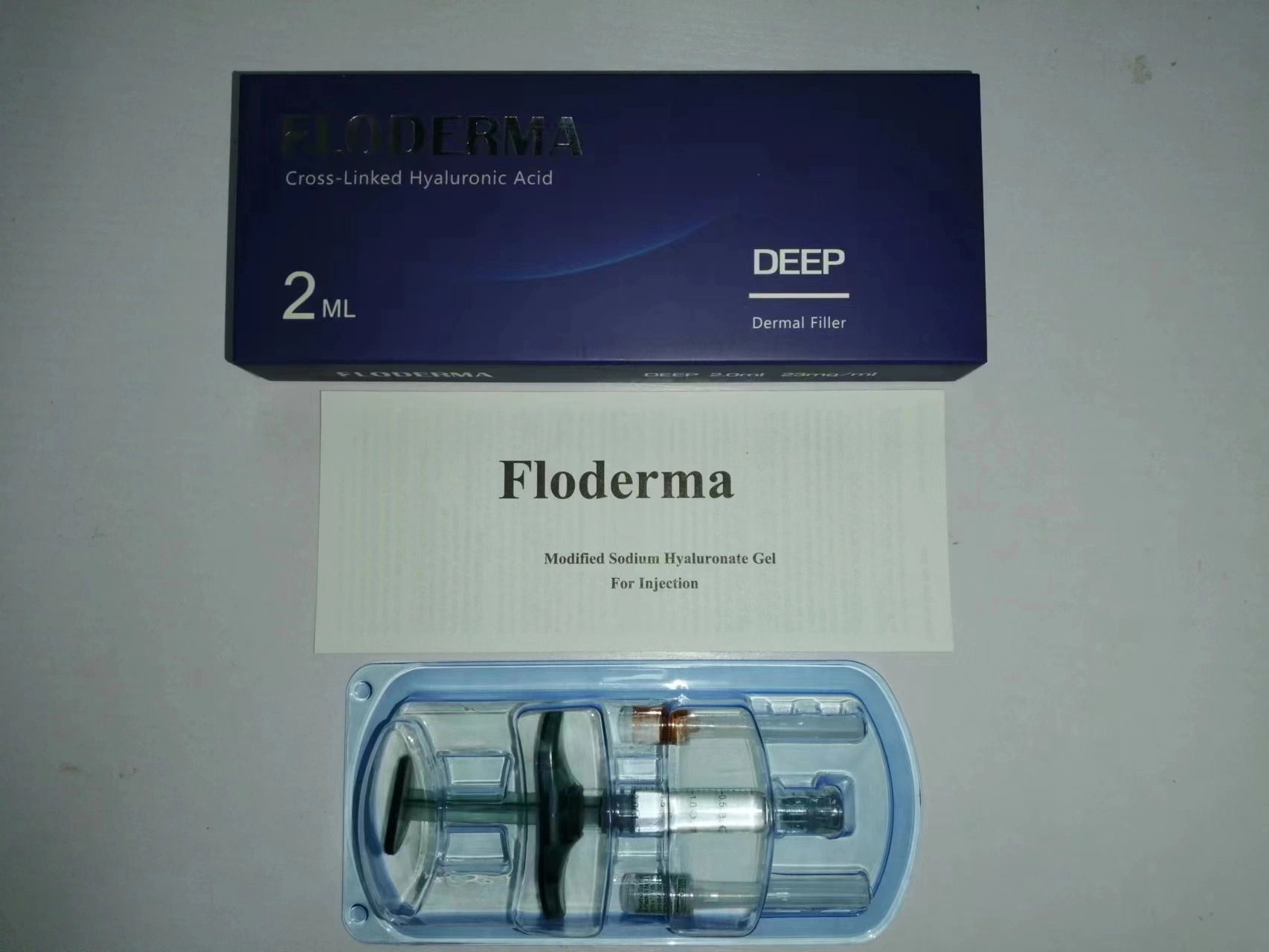 Cross-Linked Гиалуроновая кислота Floderma глубокую 2ml для носа формирование кожного наливной горловины топливного бака