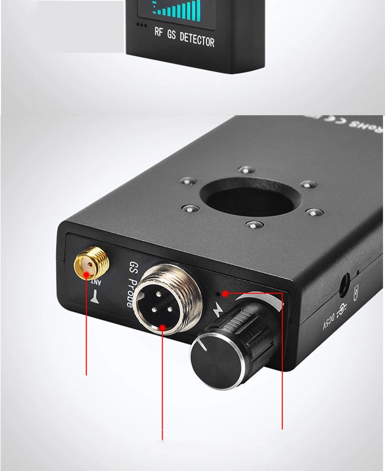 جهاز الكشف عن الإشارات، كاميرا مضادة للكاميرا K18 GSM جهاز اكتشاف الأخطاء الصوتية GPS عدسة إشارة GPS جهاز الكشف عن التردد اللاسلكي (K18)