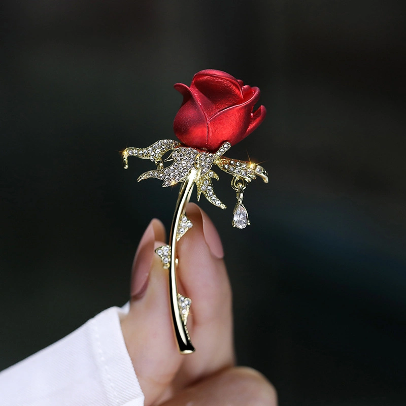 Красивый дизайн Tulip Rose Brooch for Women элегантный корсаж Мода Брошь