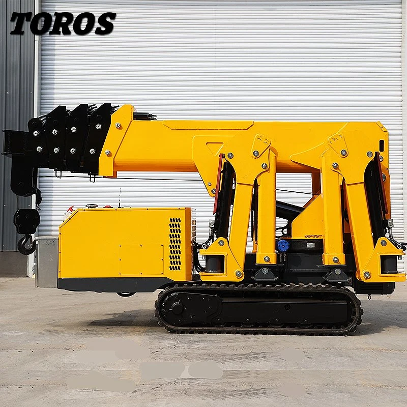 Small Size Crane Heavy Crawler Curtain Wall Installation Crane Electric Remote Control Mini Spider Crane Product 5 Ton