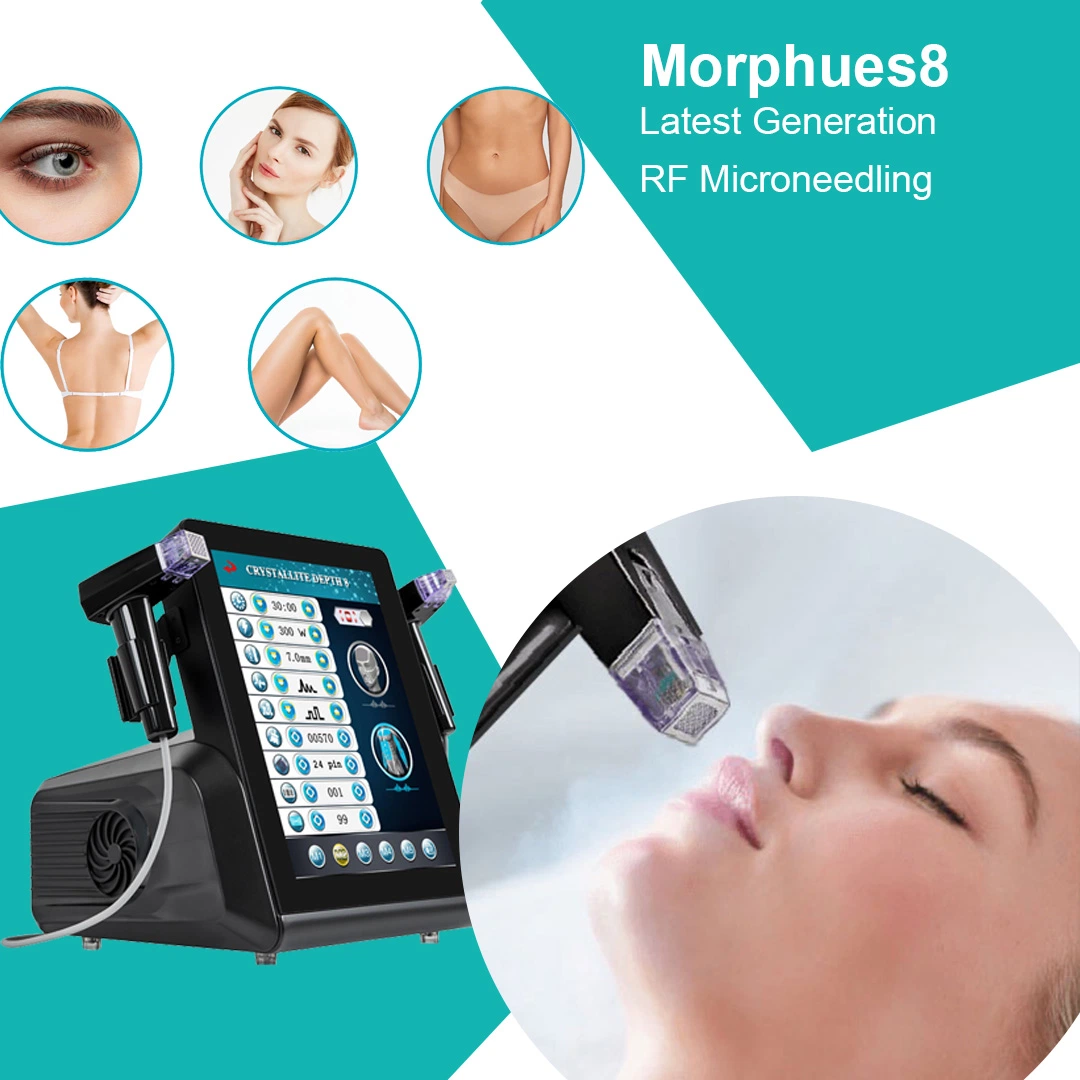 2 maneja RF de radiofrecuencia portátil Microneedling Morpheus 8