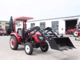 Factory Supply 55HP 4WD Agricultural Machinery Mini Diesel Farm Tractors with Power Tiller