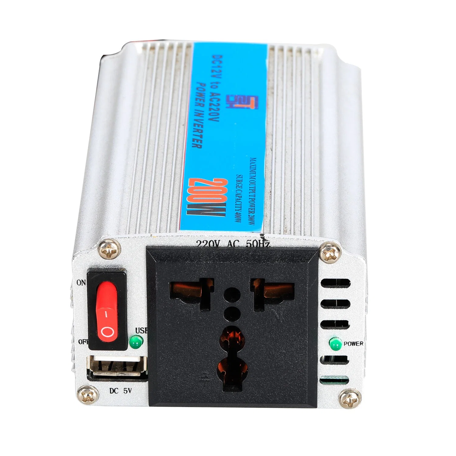 200W Peak Power 400W Small Portable Modified Sine Wave Car Power Inverter