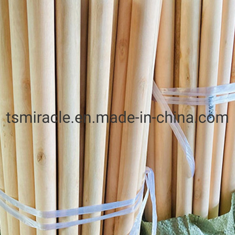 Best Selling China Broom Stick Customized PVC Coated Wooden Broom Stick Handle