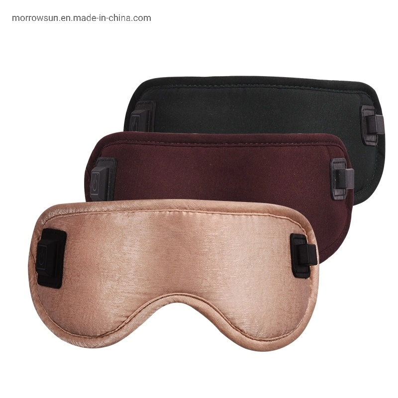 2023 Washable and Portable & Breathable Graphene Heat Eye Massager Shaitsu Eye Mask with USB Line