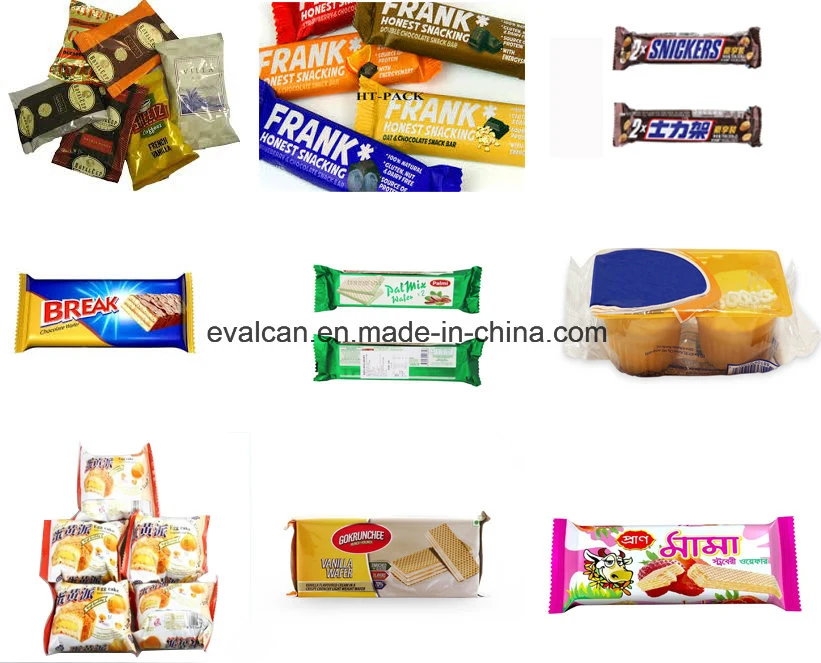 Horizontal Cookies, Chocolate, Bread Ffs Packaging Pillow Flow Wrapper Pouch Packing Machine