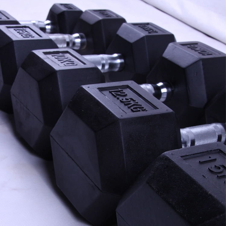 Low Price Gym Fitness Equipment Arm Hex Black Dumbbells for Sale