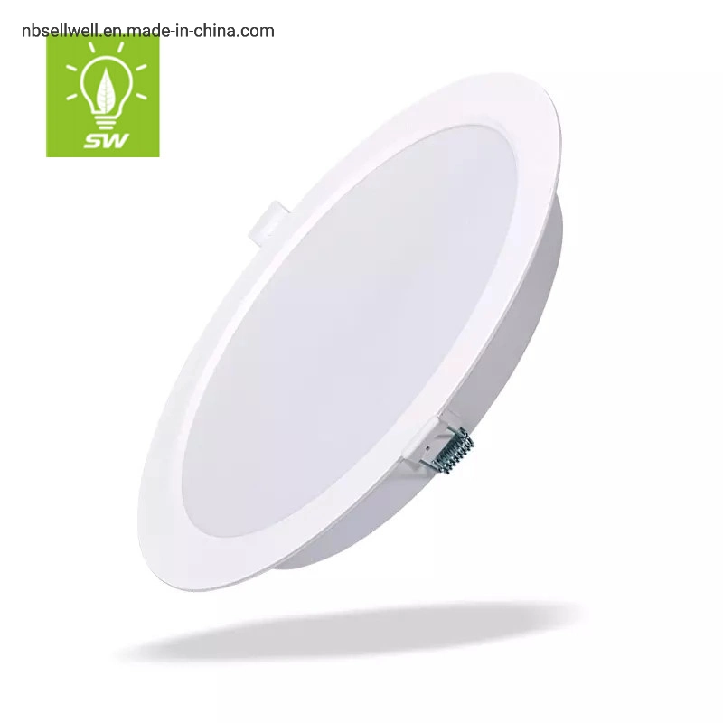 85-265V sans rebord intérieur Downlight encastré 3W 5W 7W 9W 12W 18W 24W IP20 surface ronde carrés Ceiling Lamp éclairage du panneau LED SMD Commerical 3000K 4200K 6500K