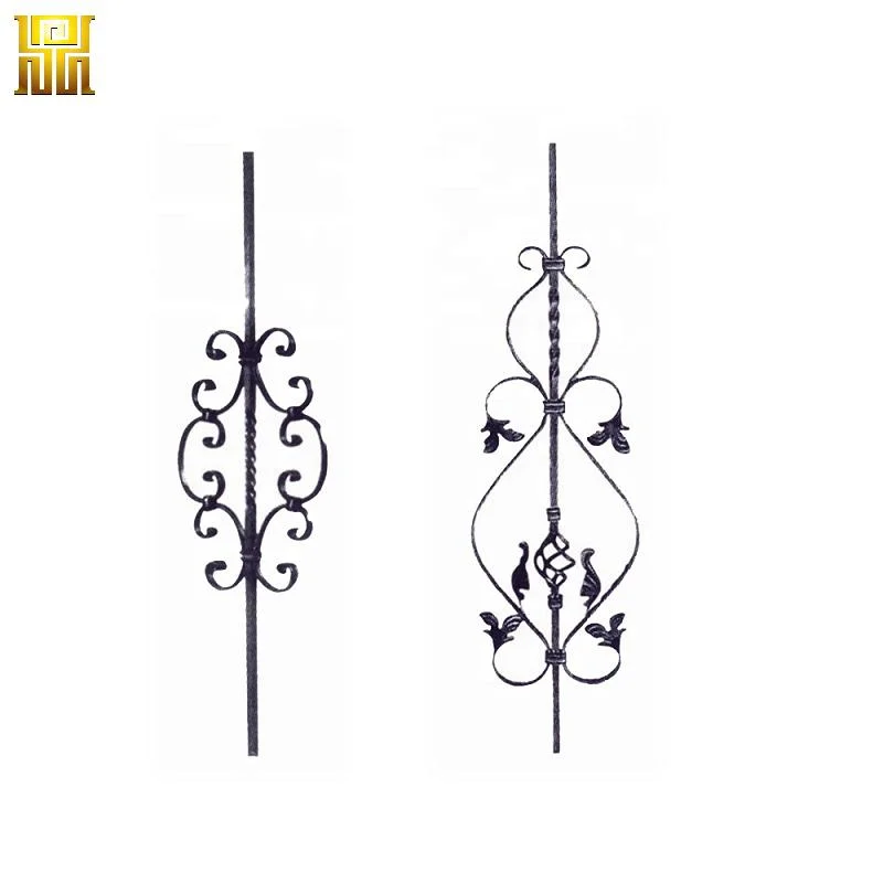 Горячая продажа балкон кованая сталь Balusters кривой