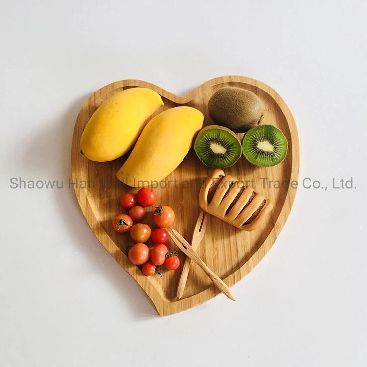 Bamboo Snack Vinegar DIP Sauce Plate Serving for Restaurant