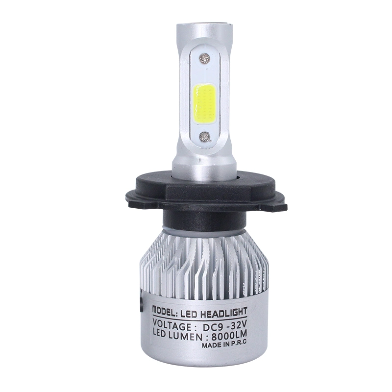 72W 8000LM S2 H4 COB CSP Faro LED 6500K Luz Hi-Lo coche faros LED Lámpara Luz antiniebla Faros 12V