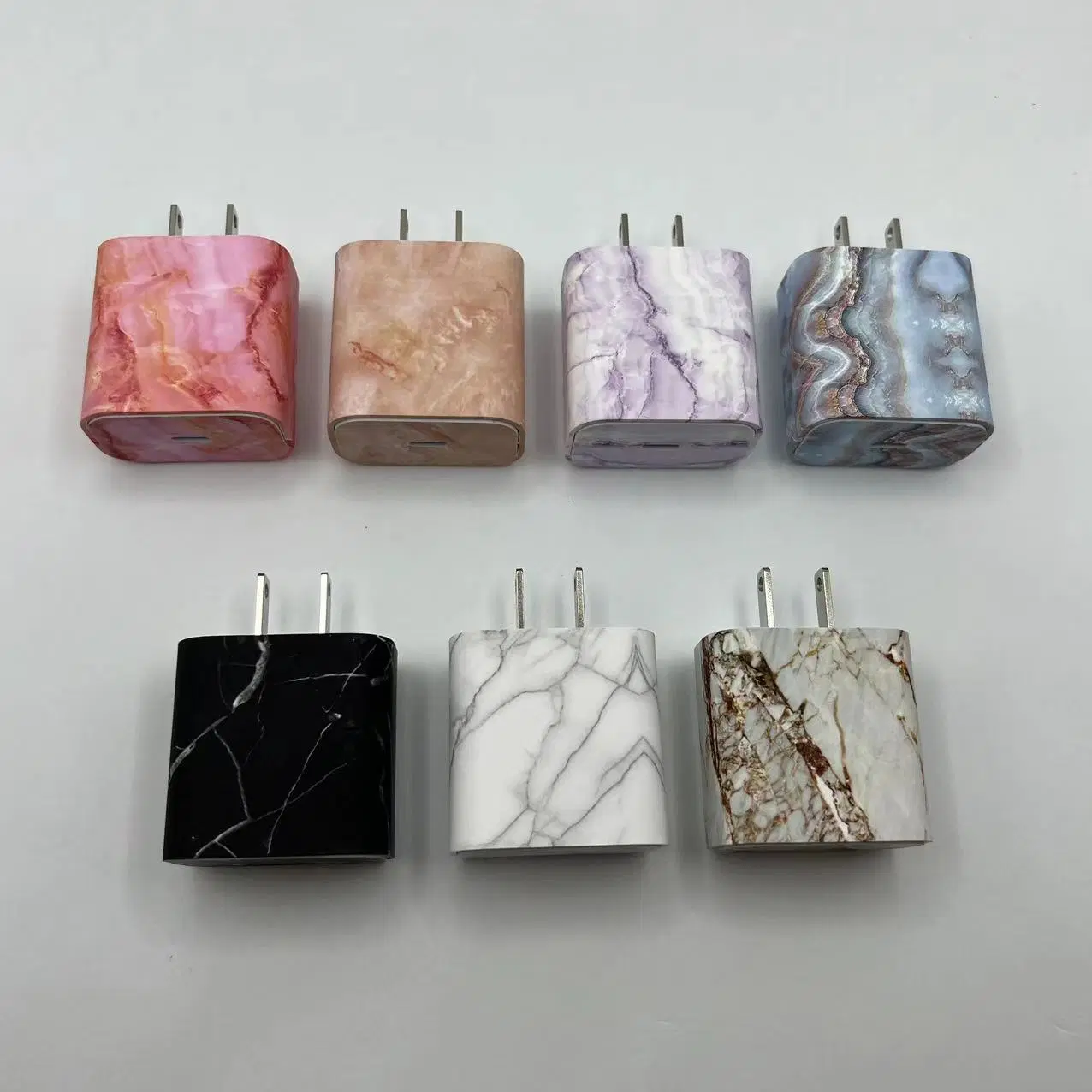 Wholesale/Supplier OEM Marble Color USB C Wall Charger 20W Pd Fast Charge Wall Charger Power Adapter with Us UK EU Plug