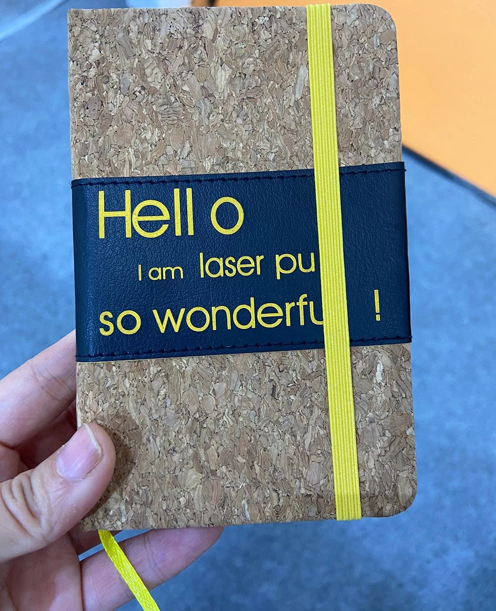 Venda a quente Ecológico de cortiça personalizados cobrir Notebook para Dom