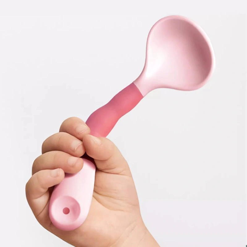 Baby Silicone Food Spoon Two and a Half Year Old Children Tableware