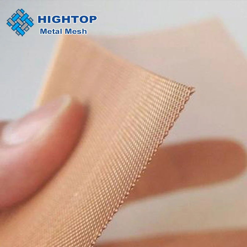 Ultra Fine 200 Mesh Emf Shielding 0.03 mm 100% Pure Copper Woven Mesh Fabric