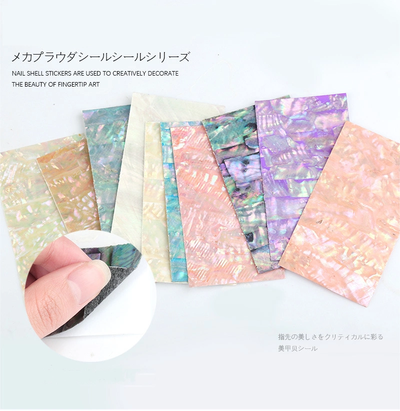 Pearl Slice Seaside Ultra Thin Abalone sea Shell Nail Art Pegatinas