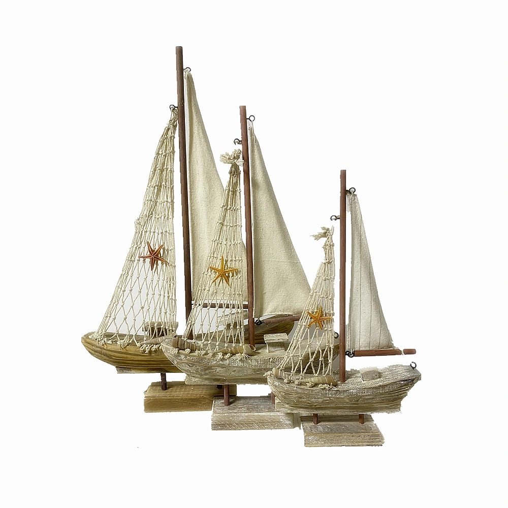 Handmade Wood Material Art Crafts Model Ship as a Souvenir