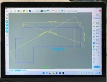 Hualong Machinery Digital Measuring Tool for Measuring The Work Piece, Countertop, Wall and Floor Steps