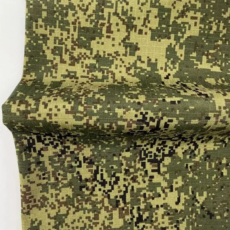 À PROVA DE VENTO Algodão Tecido Ripstop Verde Camuflagem de poliéster para uniforme do Exército