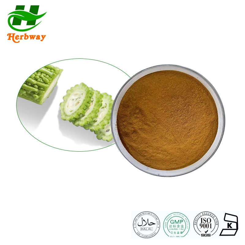 Extrato herbway planta extrato herbal 00% Antidiabéticos naturais alimento Atacado preço Melon amargo extracto 14:1 pó amarelo marrom