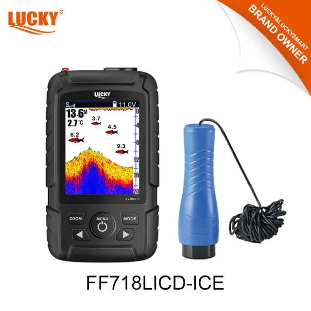 Lucky Fish Finder Ice Fishing Lithium-Ion Battery 2.8 Inch Display FF718licd-Ice